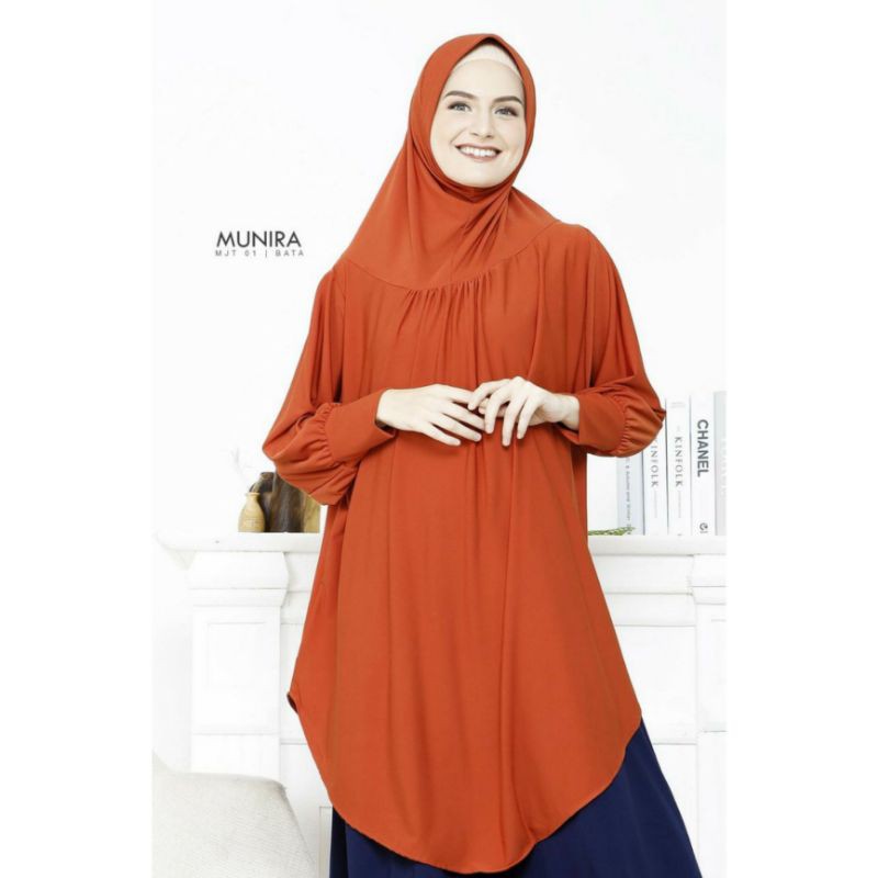 Jilbab Lengan Hijab Tangan Jersey Premium Bergo Jumbo Munira MJT01