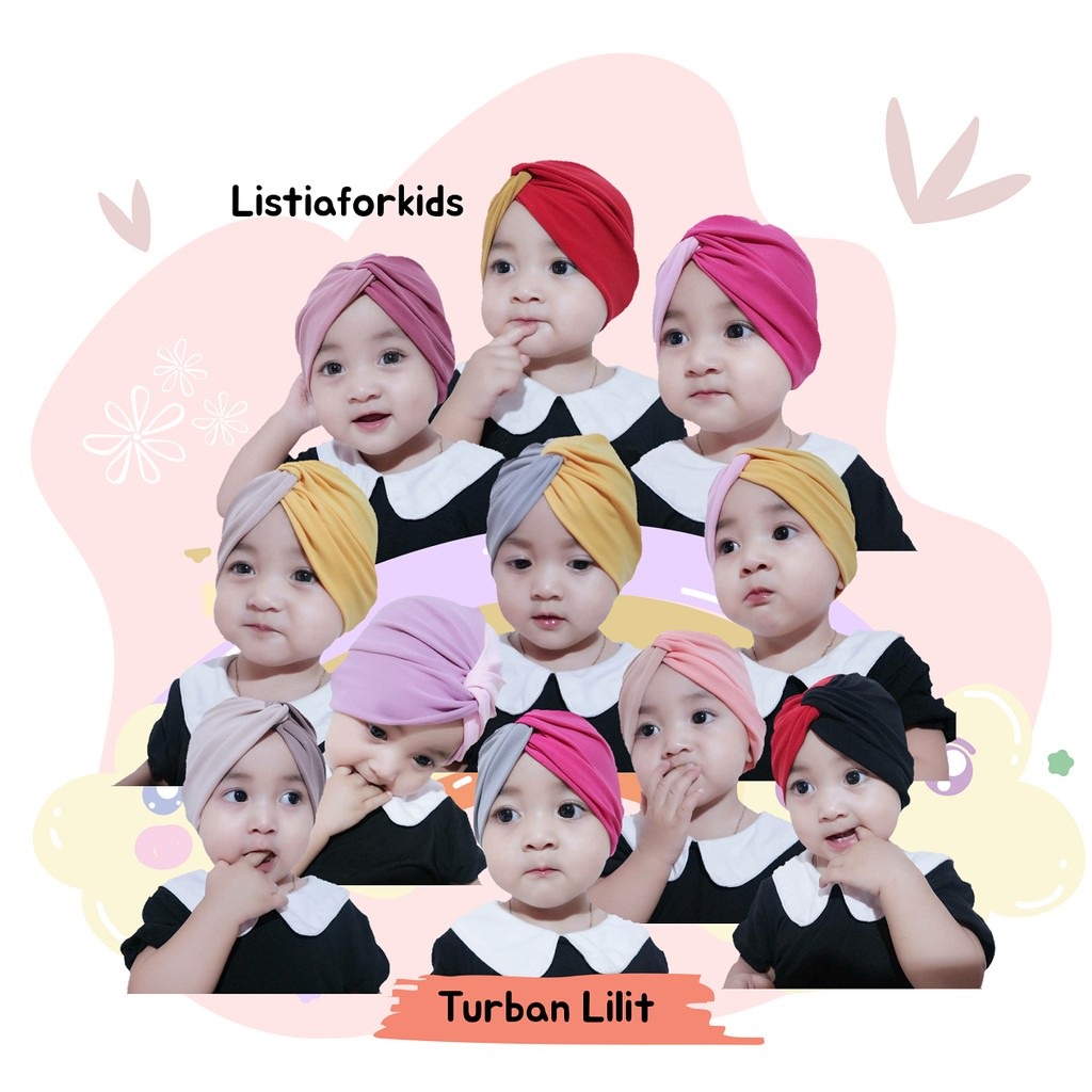 1 Losin 12 Pcs Turban Salsa Lilit Lucu | Turban Anak | Alus Collection | BISA C.O.D