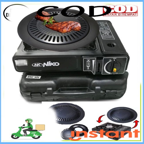 Niko NK 268A 268 BBQ ORI Grill Hot Plate Panggang Alat Pemanggang Tahan Panas COD Anti Lengket Murah