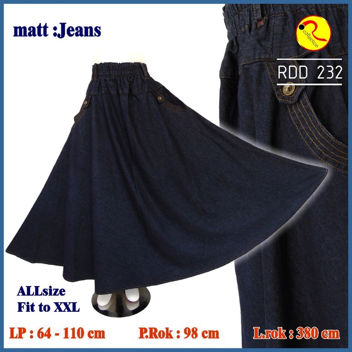 rok jeans klok super mayung original murah