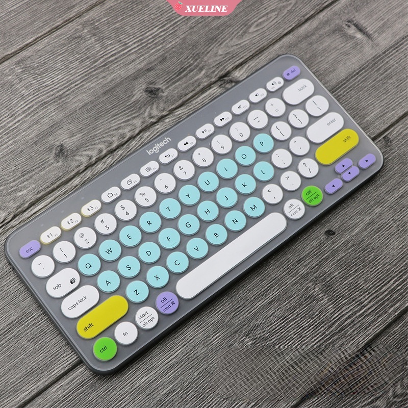 Skin Cover Pelindung Keyboard Laptop Bahan Silikon Ultra Tipis Transparan Untuk Logitech K380