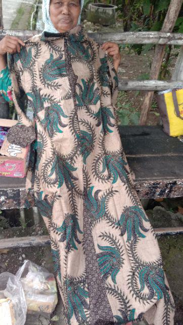 Gamis Cardy Batik - Gamis Sogan