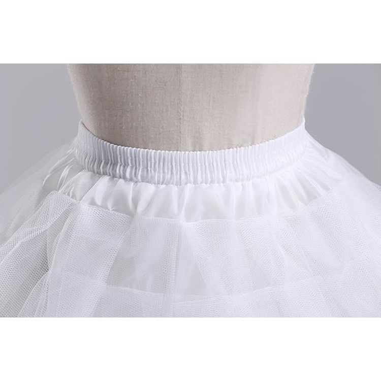 PE-02 petticoat karet tali rok panjang 3 ring pengembang gaun dress dewasa