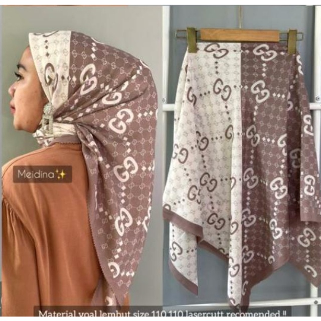 Segi Empat Motif Gg Hijabmuslimah