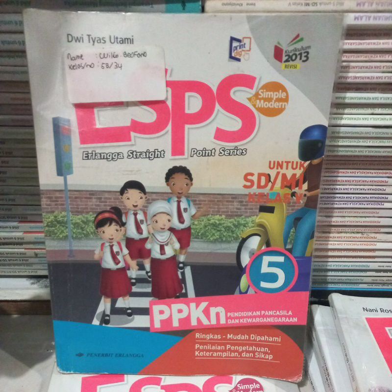 BUKU PAKET ESPS KELAS 5 SD (IPA, PPKN,IPS,B.INDONESIA,MATEMATIKA,PJOK)-Ppkn