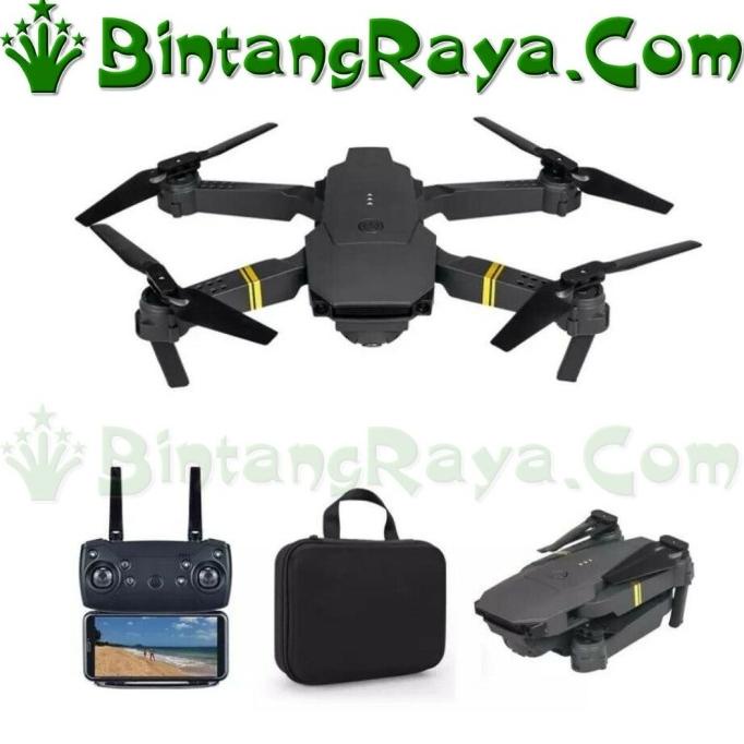 Drone Eachine E58 Non-Camera, 2MP, 720p, WiFi FPV, 9 Menit Penerbangan, 125x75mm Lipat