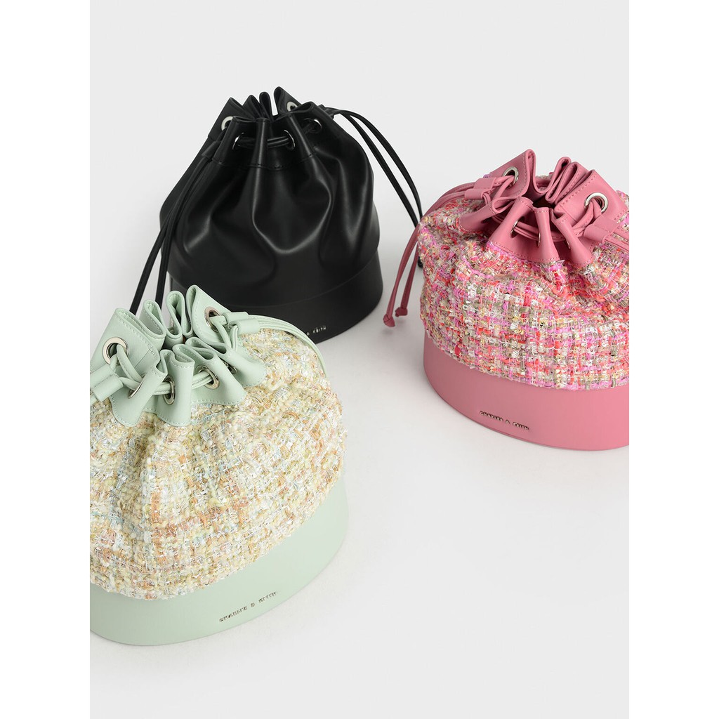 Tas Charles&Keith Drawstring Bucket Bag 723 CK