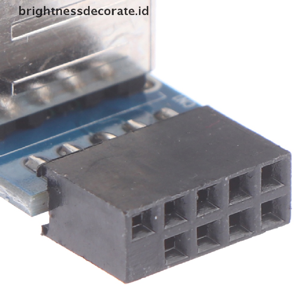 Adaptor Header Internal 9 Pin Motherboard Ke 2 Port Usb 2.0 A Female
