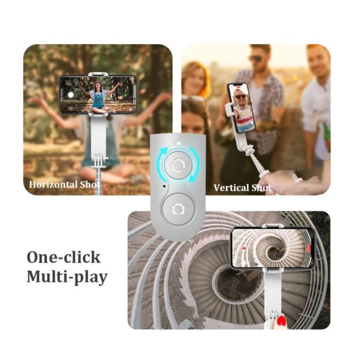 Gimbal Stabilizer L09 Selfie Stick Tripod Shooter Lampu HP Smartphone