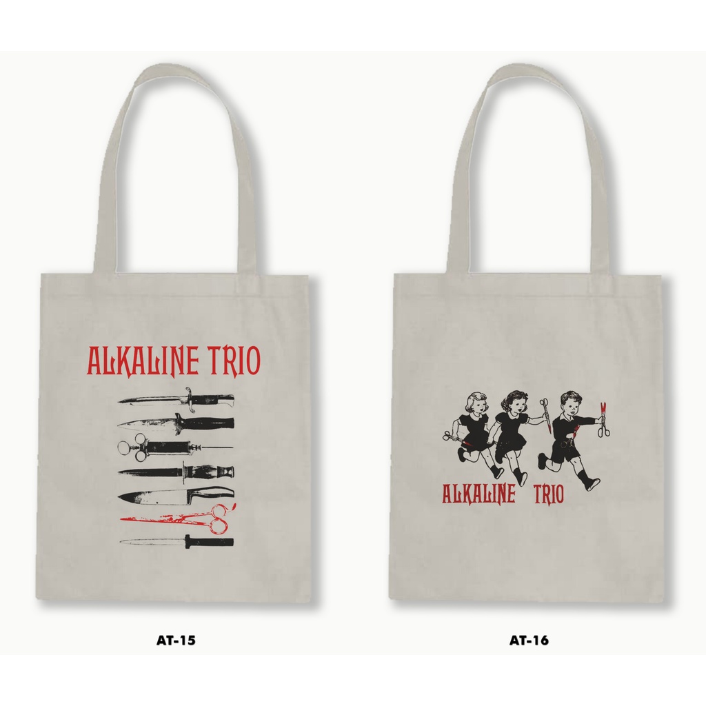 TOTE BAG BLACU - ALKALINE TRIO 1