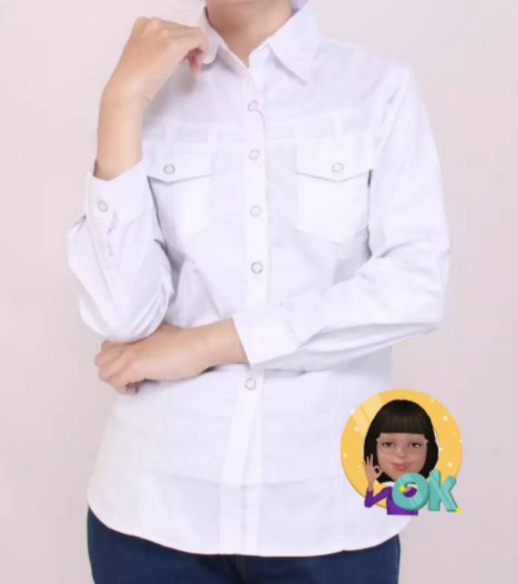 Meygrosir katun street kemeja cewek M.L.XL