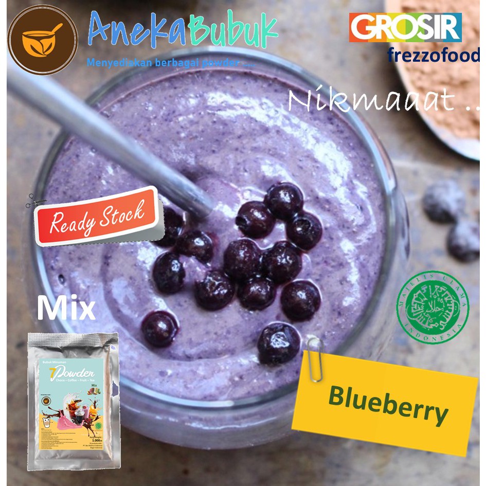 

BUBUK MINUMAN BLUEBERRY 1KG - BLUBERRY POWDER DRINK 1KG