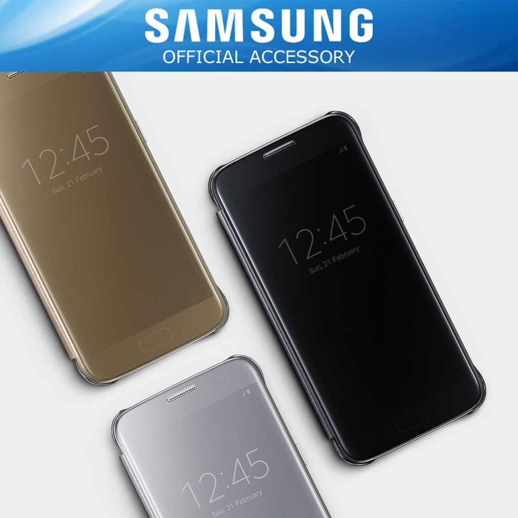 Samsung Original Clear View  Cover Casing for Galaxy S7 Flat