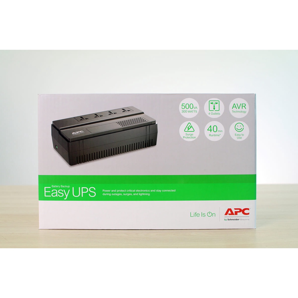 UPS APC 500VA Universal Outlet 230V 300Watt BV500i-MS Garansi Resmi