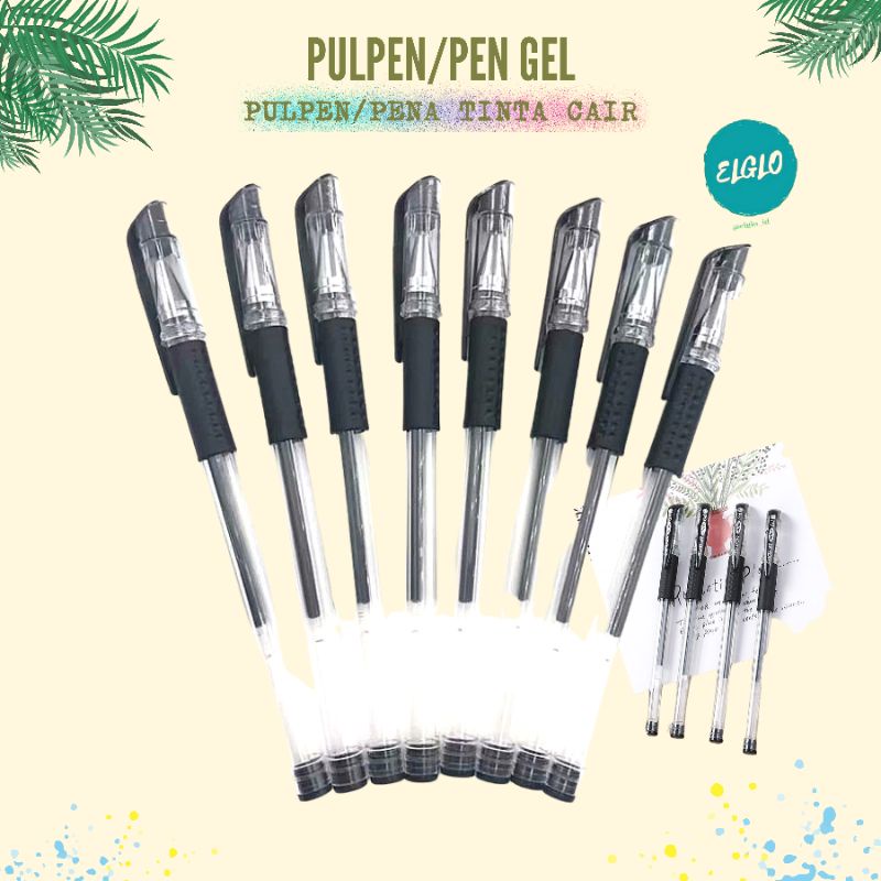 

Pulpen Gel/Pena Tinta Cair/Pen Gel warna hitam