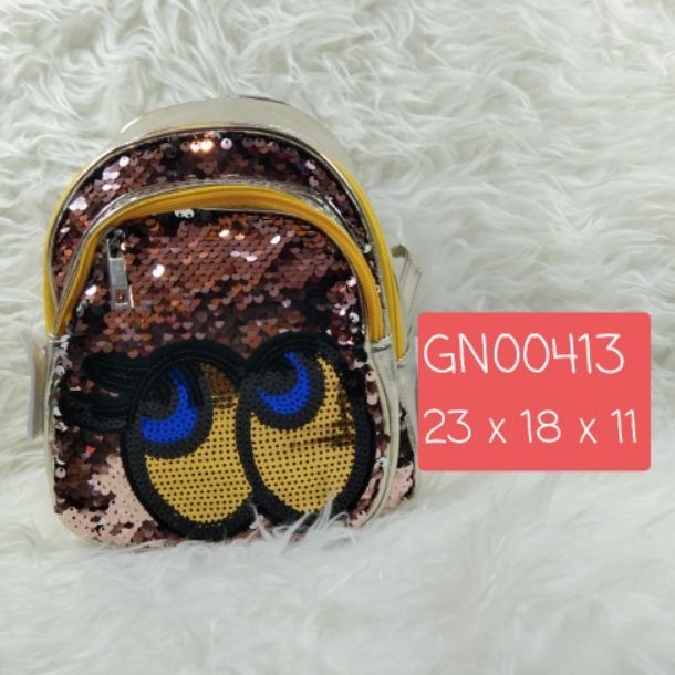 tas ransel mata chiara ferragni backpack kecil import eyes gold emas balita bayi hadiah kado ultah