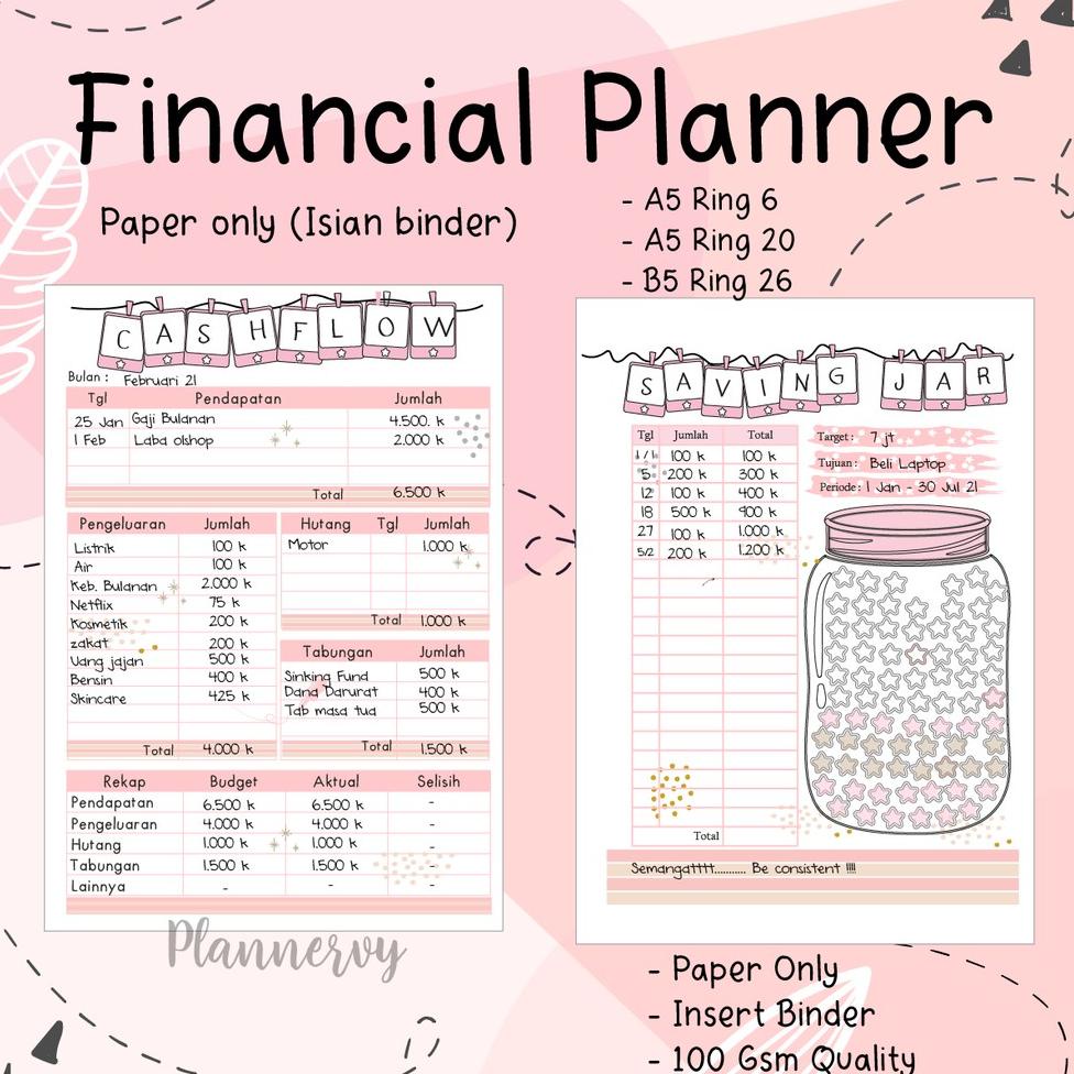 

(S2K7) ✔ UANG PLANNER FAMILY BUDGET PLANNER FINANCIAL PLANNER //Diskon@bulanan