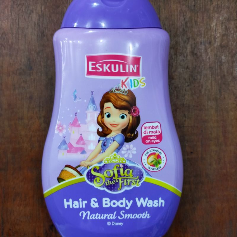 eskulin kids hair body wash natural smooth sofia 280ml