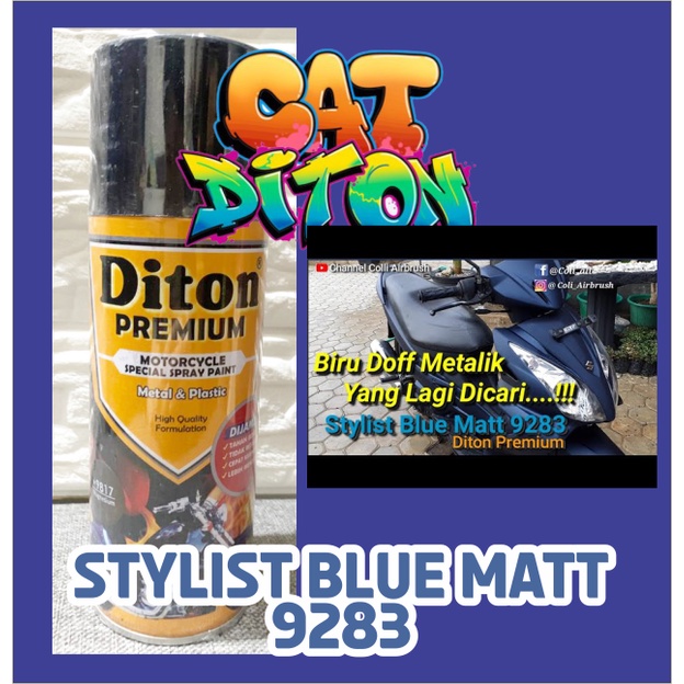 Cat Pilox Diton Premium Stylish Blue Matt 9283 400cc Biru Doff Matte