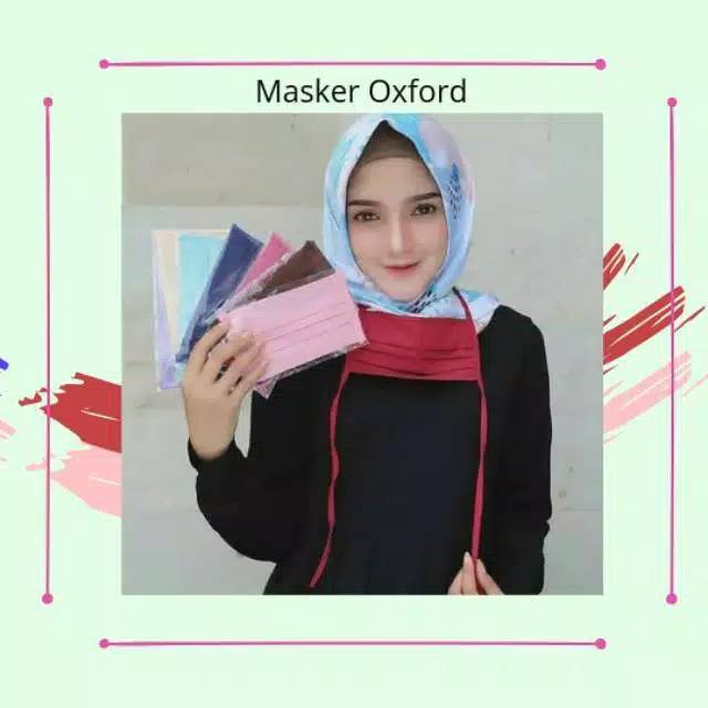 MASKER MULUT | MASKER  BAHAN OXFORD (1 Kg : 100 Pcs)