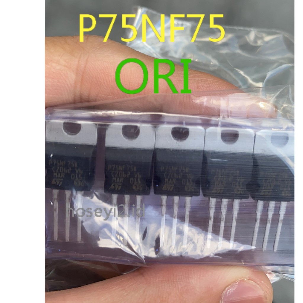 (10 buah)P75NF75 75NF75 N-channel MOSFET 75v 80A TO-220 STP75NF75 P75NF75