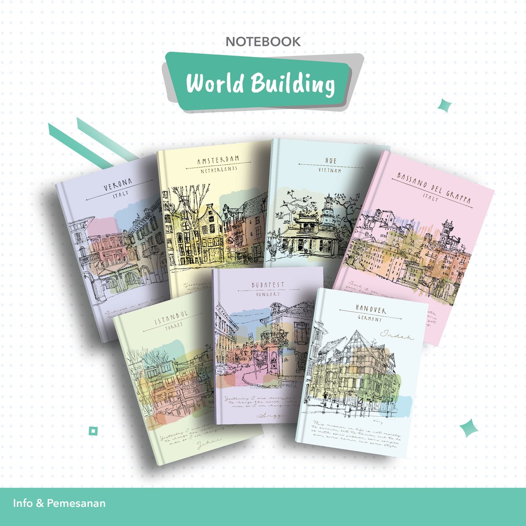 

Notebook Custom Nama | Jurnal | Diary | Buku Agenda | Notes Catatan Travel World Building