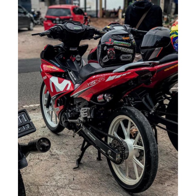 Striping Lis Sticker Vareasi Yamaha MX-KING MOVISTAR Y15ZR Malaysia Striping Mx King Movistar Stripi