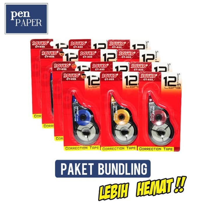 

Refill Tipex Tombow - Correction Tape - Tipex Kenko Joyko, Correction Tape Ct-522, 5 Mm X 12 M, 12