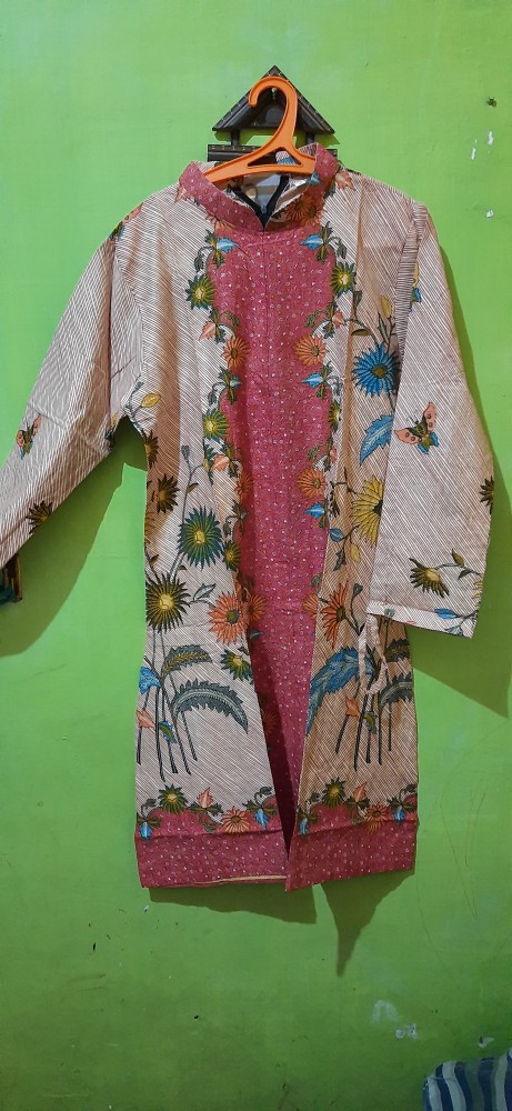 Terlaris Serut Genes Jelita Tunic Navbor Yelbor Whitbor Creambor Tunik Batik Modern Hrb030 Dolbi Dob