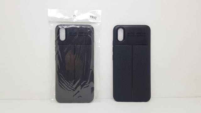 Auto Focus Vivo Y91C 6.22 inchi Leather Soft Case Vivo Y91i Auto Fokus Vivo Y91c Kulit Jeruk