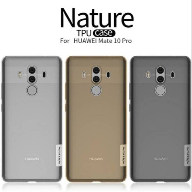 illkin Nature TPU ultra thin huawei mate 10 pro case casing cover transparan