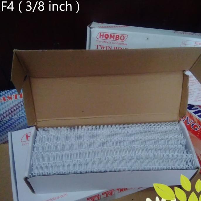 

Spiral Kawat Jilid No. 6 ( 3/8 inch ) Ukuran Folio 38 Loops Merk Hombo