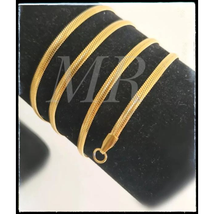 Kalung belut titanium anti karat anti luntur / kalung pria dan wanita