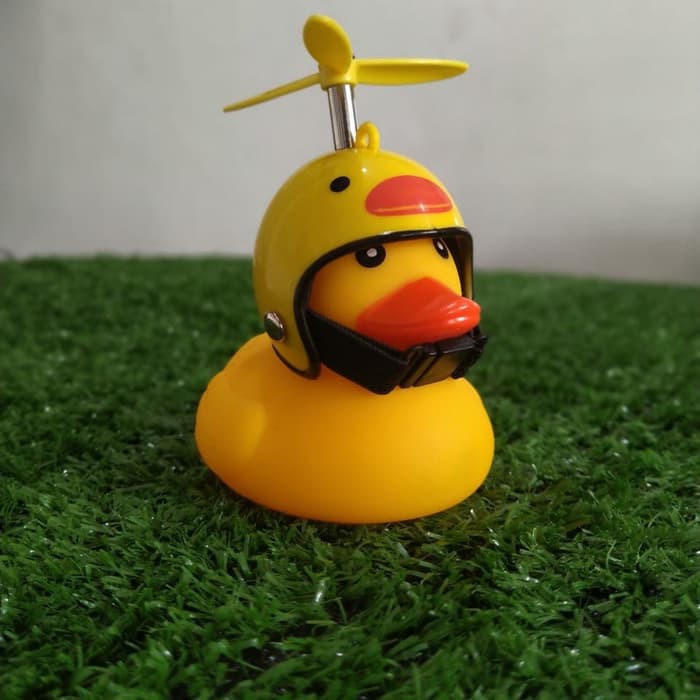 MAINAN BEBEK DENGAN LED DAN HELM BALING-BALING