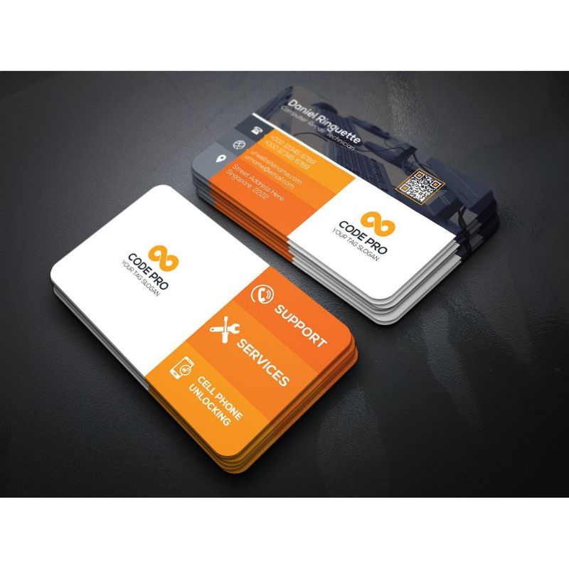 

Kartu Nama 2 sisi 1 Kotak / ID card murah / Laminating