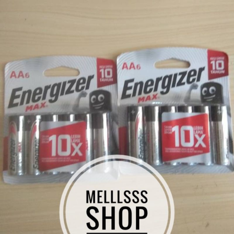 (STOK READY) BATERAI ENERGIZER MAX AA/A2 ISI 6 BATERAI