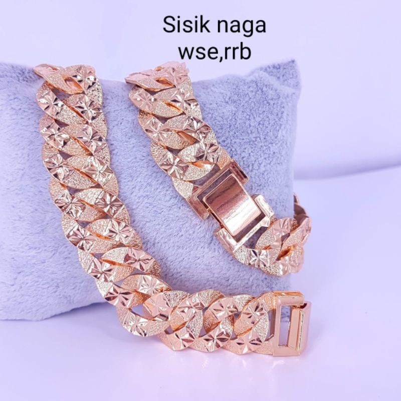 gelang sisik naga titanium Nbc.medan, xuping, tembaga import,mewah,model baru,BISA REQUEST UKURAN