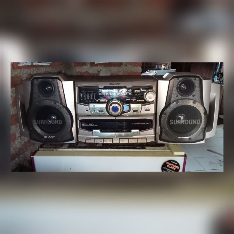 Radio compo tape Sharp pemutar kaset pita jadul
