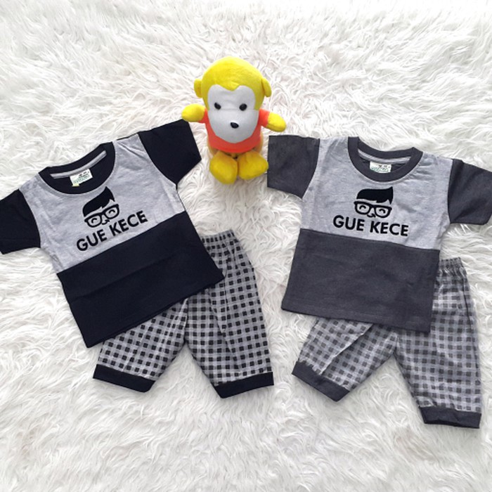 Baju Bayi Jumpsuit LAKI COWOK Lengan Panjang Lengan Pendek Umur 1 2 3 4 5 6 7 8 9 10 11 12 Bulan XXQ