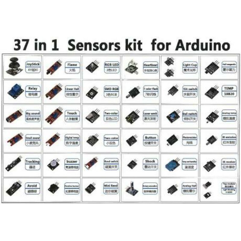 37 in 1 Arduino Sensor Kit