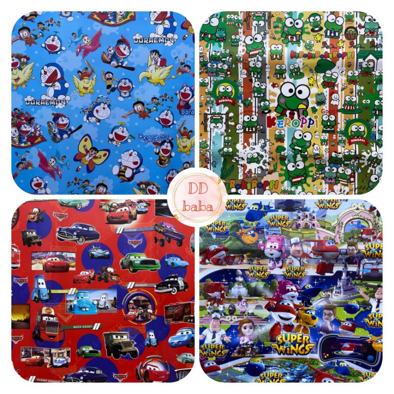

KERTAS KADO GLOSSY MOTIF DORAEMON THOMAS CARS