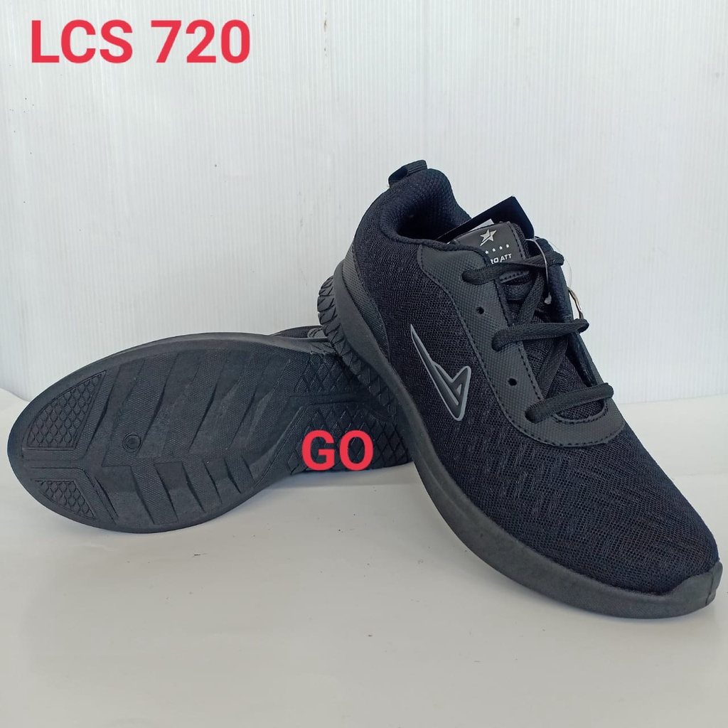 gof PRO ATT LCS 720 PRO ATT LCH 740 /Sepatu Sekolah/Sepatu Hitam Putih/Sepatu Hitam Polos