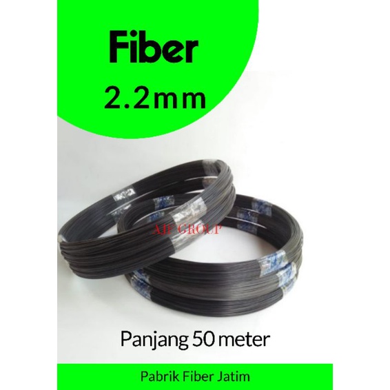 fiber jeruji fiber hitam 2.2mm