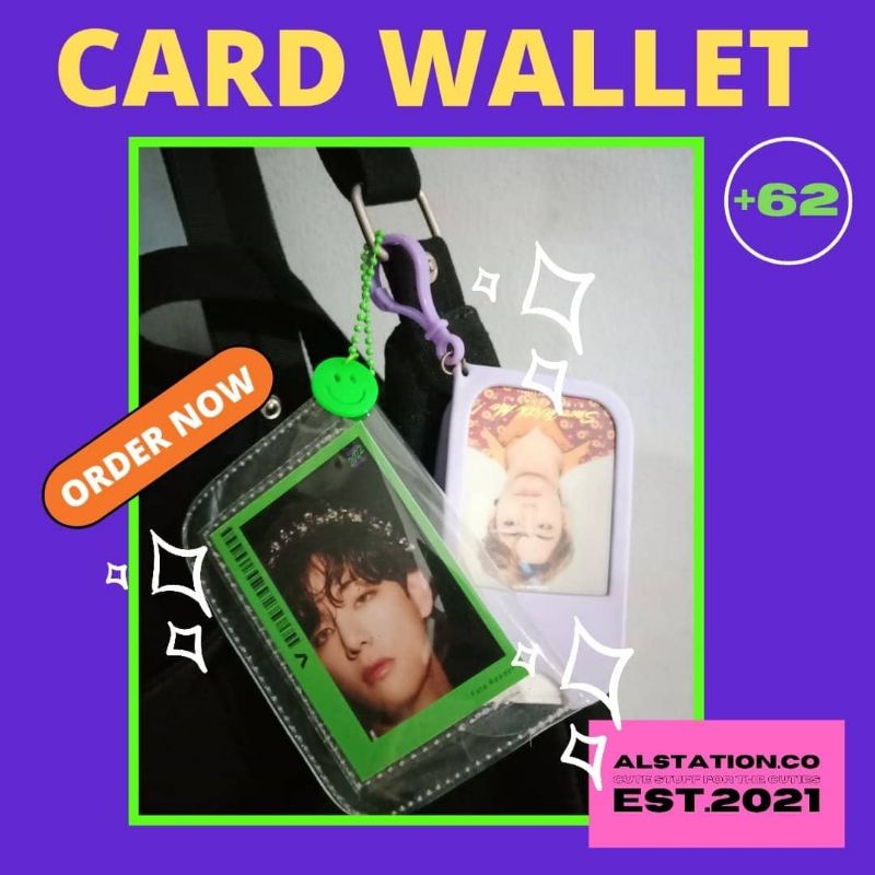 BTS CARD WALLET DOMPET KARTU TRANSPARAN