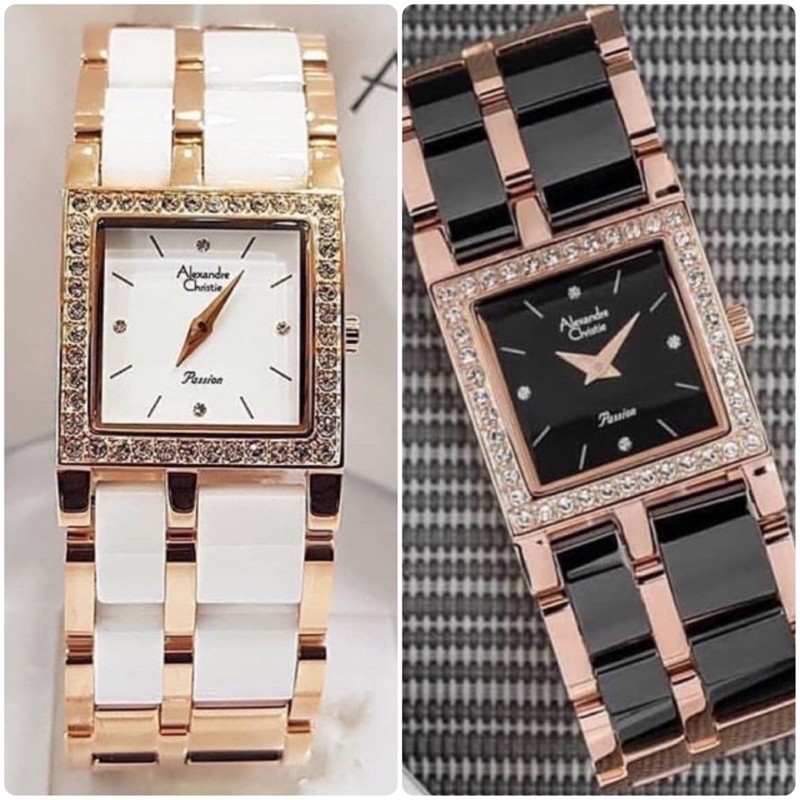 Alexandre Christie 2314 - AC2314LH Ladies Rosegold Ceramic ORIGINAL