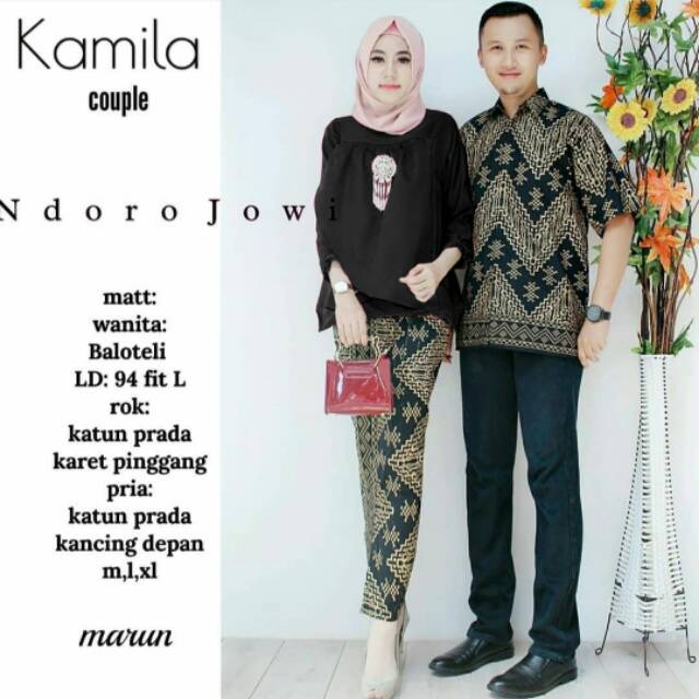 GROSIR BATIK KAMILA COUPLE