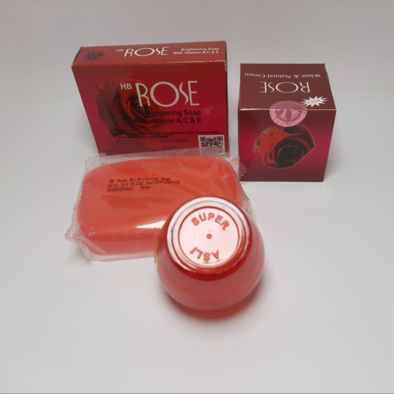 PAKET CREAM ROSE HOLO PING &amp; SABUN HB ROSE BPOM