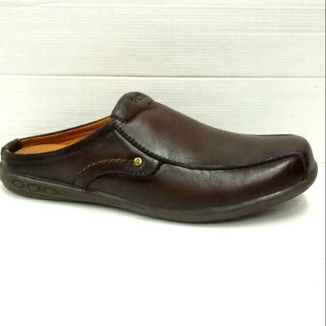 Sepatu sandal kulit pria Gats NB0003 D. Brown