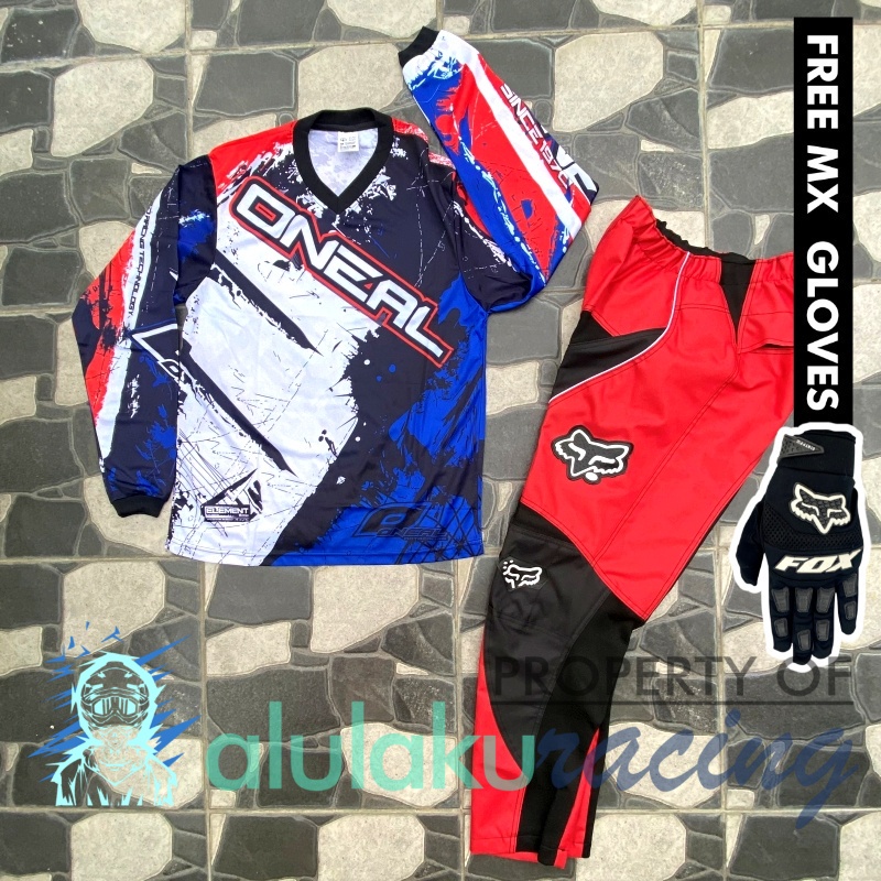 Jersey &amp; Celana MX Trail Motocross - Paket Bundling ONCT0503-F41