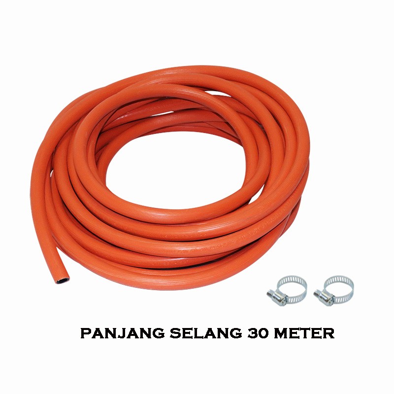 EELIC SEA-LPG10MM SELANG GAS LPG PANJANG 30M DIAMETER 10MM WP 0.5 WPa DENGAN 2PCS RING PENGIKAT